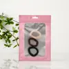 Bolsa Aluminizada Holográfica Rosa Engrosada de Alta Transparencia con Ventana Auto-Sellante Bolsa para Joyería Empaque de Plástico Almacenamiento Bolsa de Hueso Yin y Yang Transfronterizo