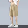 Shorts Casuales de Verano para Hombre, Shorts Deportivos Finos de Verano Holgados para Playa, Pantalones de Cinco Puntos de Seda Helada de Secado Rápido