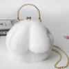 Fonte Fabricante Atacado Bolsa Orelhas de Coelho Mochila Ombro Crossbody Clip Bolsa Outono e Inverno Bolsa de Corrente
