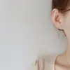 Yinzhen Celebrante en Vivo en Línea Pendientes Redondos Distintivos de Cuentas de Plata para Mujer Estilo Coreano Simple Joyería de Tremella Pura Regalo de Moda