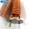 Trocador de calor de serpentina de tubo aletado para caixa de câmbio