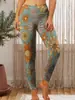 Calça Cropped Feminina Estilo Europeu e Americano Nova Transfronteiriça Estampa Digital 3D Personalizável Calça Cropped Feminina de Verão