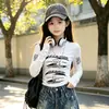 Conjunto de Primavera y Otoño para Niñas 2026 Estilo Coreano Nuevo Conjunto de Camiseta Corta y Jeans para Niños Mayores, Conjunto de Jazz Moderno y Fresco para Primavera y Otoño
