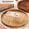 Caixa de Embalagem para Bolo de Feijão Verde, Bolo da Lua, Bolo de Pêssego, Bolo da Esposa, Caixa para Doces, Caixa Transparente de Plástico para Assar Sobremesas, 2/4/6/8 Peças