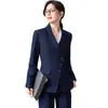 Traje Formal para Mujer para Entrevista de Estudiante Universitario Primavera/Otoño 2026 Blazer de Tres Botones de Alta Gama Ropa de Trabajo Profesional Uniforme de Trabajo Elegante