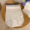 Pacote com 5 Calcinhas Femininas de Renda, Cintura Média-Alta, Modal Macio, Confortável, Respirável, Algodão na Virilha, que Moldam o Quadril