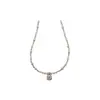 Elegante y moderno collar de perlas de circón para mujer, sensación de lujo ligero y alta gama, cadena para la clavícula adecuada para el uso diario y citas, gargantilla versátil