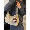 Bolsa Retro Esmerilada para Viajes Cotidianos Otoño e Invierno 2025 Nueva Bolso de Hombro Grande de Capacidad para Mujer Bolsa de Tote para Salidas de Estudiantes Universitarios