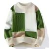 Venta caliente transfronteriza, popular en stock, nuevo suéter casual de cuello redondo para otoño e invierno, prenda de punto base, suéter holgado de talla grande