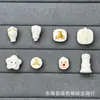 Raíz de asta blanca de alta porcelana pay tres vías estrellas zaki cuentas sueltas pintadas a mano accesorios de juego de texto Pulsera de cuentas DIY lote