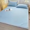 Juego de alfombrilla refrescante de seda helada de verano, que incluye un juego de tres piezas con un colchón de tatami plegable, colcha acolchada y sábana bajera para camas individuales