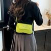 Bolsa Transversal de Ombro Simples e Moderna para Mulheres, Estilo Commuter com Laço Doce, Francês, Axila, 2025, Cor Pura, Verão, Nova