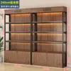 Estantería de Supermercado Vitrina Vitrina Estante de Almacenamiento para Cosméticos Muestra de Producto Multicapa Papelería Gabinete para Tienda de Snacks