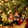 Boneco de Gengibre Boneco de Neve Pingente de Resina 3D Chaveiro Ornamento de Bolsa Desenho Animado Fofo Decoração de Celular Transfronteiriço