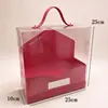 Día de la Madre Sobre Retro Chino Maleta de Postre Pastel Flores Caja de Postre Pastel Festivo Horneado Caja Transparente