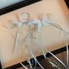 Ballet de Ensueño ~ Cinta Retro Francesa Perla Borla Larga Mariposa Pasador de Pelo Femenino Estilo Ballet Dulce Par de Accesorios para el Cabello