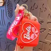 Nova Bolsa de Moedas Rosa de Silicone de Verão Combinação Diária Bolsa de Silicone Infantil Streetwear Casual Tendência Legal Bolsa de Silicone
