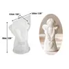 Gesso Roupas Vela Molde DIY Enfeites de Gesso Vela Aromaterapia Coração Anjo Menina Molde de Silicone Atacado