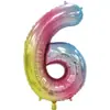 Atacado do Fabricante Balões de Número de 40 polegadas Versão Americana Slim de Folha de Alumínio 0-9 Tema Festa de Aniversário Decoração Balões Infláveis