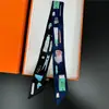 Bufanda de corbata estampada delgada de nuevo estilo para mujer, bufanda larga estrecha de seda estilo coreano para combinar con camisas, accesorio envolvente de moda
