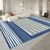 Tapete de Chão Sofá de Baía Estilo Cream Luxo Leve, Tapete Lavável Antiderrapante para Quarto ao Lado da Cama, Tapete para Mesa de Centro da Sala de Estar