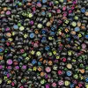 Cuentas Planas de Letras Mayúsculas Únicas en Inglés Color Negro de Fondo Acrílico 26 Letras Mayúsculas Únicas Accesorios para Hacer Joyería DIY Cadena de Teléfono Móvil