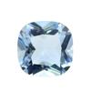 Huagang Gem Fertilizer Square Sea Blue Glass Pedra Nua Superfície Anelada Sea Blue Glass Pillow Shape Sintético Luz Água-marinha