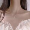 Collar de Mariposa Niñas Verano Lujo Ligero Ins Diseño Nicho Perla de Alta Gama Dulce Cadena Clavícula Collar Celebridad de Internet