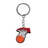 Nuevo Llavero Serie Baloncesto Estilo Deportivo Colgante Pequeño Decoración Cremallera Mochila Escolar Pequeños Accesorios de Joyería PVC Pegamento Suave