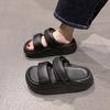 Pantuflas de Sentir Suela de Plataforma para Hombre y Mujer Zapatos de Moda de Verano Moda Deportes al Aire Libre Hogar Sandalias Dos Usos Sandalias de Playa