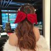 Veludo grande laço hairpin estilo coreano faixa de cabelo cocar universitário estilo doce acessórios de cabelo hairpin back head acessórios clipe de cabeça