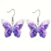 Pendientes acrílicos de Amazon transfronterizos pendientes de mariposa de dibujos animados pendientes con colgante de espacio diseño personalizado pendientes de tachuela de mariposa