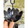 Corrente de Chuva Púrpura Estilo Japonês Liga de Alumínio Corrente de Chuva Corrente de Calha para Jardim Exterior Corrente Guia de Água Decoração de Templo Villa