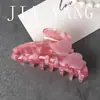 Pinza para el pelo de hoja de acetato estilo coreano de alta calidad, Pinza de tiburón fresca para coleta alta, Accesorio grande para el pelo para mujer