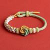 Pulseira Nó Mandala Nó Pan Chang Rosa Corda de Mão Feita à Mão DIY Cordão Tecido Pode Usar Miçanga da Sorte Acessórios de Joalheria Pulseira