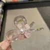 Presilha de Cabelo com Flor e Pérola de Design Exclusivo para Prender Penteados na Parte de Trás da Cabeça, Acessório de Cabelo Moderno e Versátil