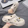 Pantuflas Zapatos Croc para Hombre 2023 Nuevos Antideslizantes Suela Gruesa Casual Exterior Estilo Coreano Playa Suela Suave Sandalias Baotou para Hombre