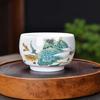 Taza de Maestro Jingdezhen Hielo Negro Taza Individual Taza de Té Azul y Blanco Transfronteriza Adornos para el Hogar Construidos Dropshipping de Comercio Electrónico