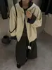 Jaqueta elegante estilo coreano com gola alta para mulheres, novo modelo outono 2026, solta e versátil, adequada para pessoas baixinhas, top estilo para o dia a dia