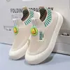 Sapatos Casuais Infantis de Primavera e Outono, Tênis para Meninos, Sapatos Respiráveis de Malha Fly-Knit Antiderrapantes, Slip-Ons Macios e Respiráveis para Meninas para o Jardim de Infância