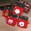 Bolsa de regalo de Navidad franela Bolso de mano para dulces bolsa de regalo para niños bolsa de dulces bolsa de manzana decoraciones navideñas
