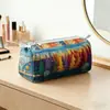 Bolsa de Almacenamiento Multifuncional Xiyin Temu Etiqueta Privada Transfronteriza, Bolsa de Maquillaje de Gran Capacidad, Portátil para Viajes, Material de Felpa
