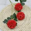 Venta al por mayor de fábrica, 3 bolas de crisantemo de ping pong, crisantemo, flor falsa, decoración para fotografía de bodas en casa, planta de viento INS, pared de flores