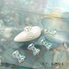 Joyería de uñas Aurora flor lazo uñas Diamante Oso lazo cinta pajarita uñas conjunto de diamantes decorativos Venta al por mayor