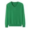 Suéter de Cachemira Erdos de Mongolia Interior para Otoño e Invierno Mujer Ajustado Cuello en V Cálido Talla Grande Suéter de Punto Suéter de Manga Larga