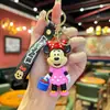 Llavero de Muñeca de Plástico Blando de Animación de Dibujos Animados Mickey y Minnie Colgante para Bolso Llavero de Llave de Coche Transfronterizo Regalo Venta al por Mayor