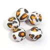 Cuentas de silicona de colores, transferencia de agua, cuentas navideñas, hilo para manualidades, bolígrafo, pulsera, collar, accesorios de joyería con cuentas.