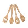 [Utensilios de cocina de bambú] espátula, espátula, espátula, espátula, cuchara de bambú cebra, juego de cuatro piezas, vajilla, traje de utensilios de cocina