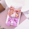 Estilo K de los Nuevos Accesorios para el Cabello de Celebridades de Internet para Mujeres Lazo Floral de Tela Set de Pinzas para el Cabello Infantil Pinza Lateral para Flequillo Pinza para el Cabello