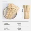 Espetos Descartáveis para Churrasco, Espetos Redondos para Carne Grelhada, Espetos de Cordeiro, Espetos para Frutas Cristalizadas, Suprimentos para Churrasco, Espetos para Oden, Espetos de Bambu com Cabos